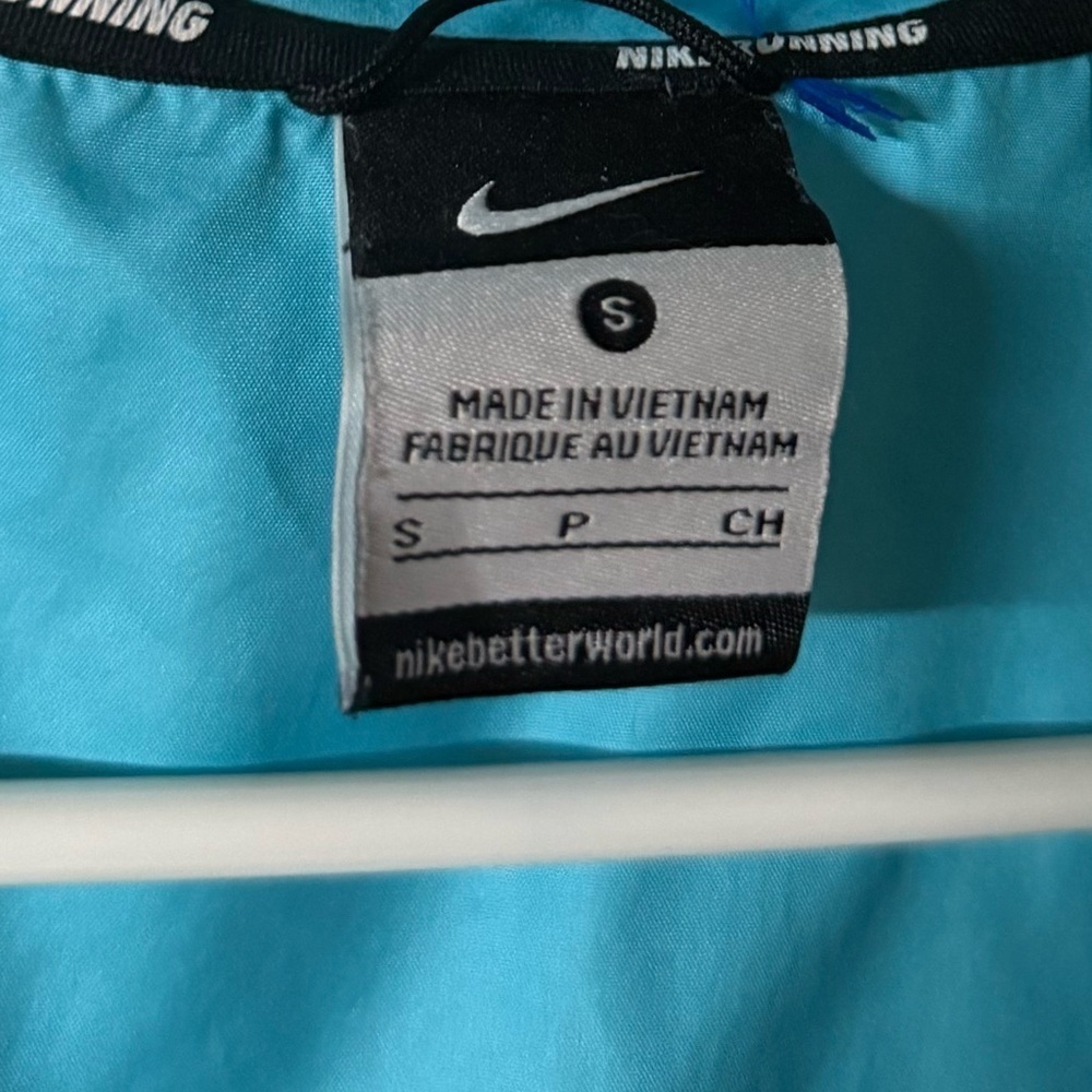 Nike Women's Blue and Black Windbreaker Sz S Spring Athleisure Athletics Sport - Picture 4 of 7